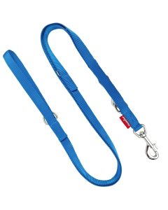 Smycz dla psa regulowana Champion taśma TP - 2,2 m x 1,6 cm - Niebieska