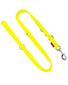 Smycz dla psa regulowana Champion taśma TP - 2,2 m x 1,6 cm - Żółty