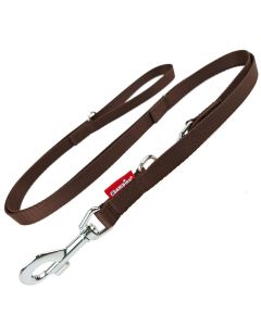 Smycz dla psa regulowana Champion taśmowa - 3 m x 1 cm - Brązowa