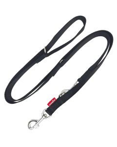 Smycz dla psa regulowana Champion taśmowa - 5 m x 1,6 cm - Czarna