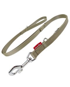Smycz dla psa regulowana Champion taśmowa - 4 m x 1 cm - Khaki