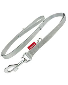 Smycz dla psa regulowana Champion taśmowa - 5 m x 1 cm - Szara