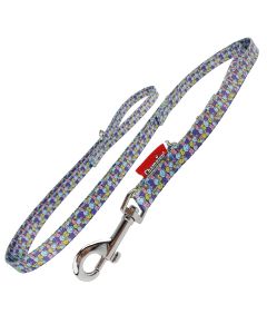 Smycz dla psa regulowana Champion taśmowa nadruk - 2,25 m x 2,5 cm - Smiley