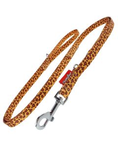Smycz dla psa regulowana Champion taśmowa nadruk - 2,25 m x 2 cm - Safari