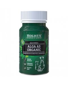 Sproszkowana alga morska dla psa i kota Holista Alga as Organic 90 tabletek