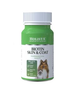 Suplement dla psów i kotów sierść skóra Holista Biotin Skin & Coat 90 tabl.