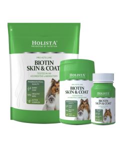Suplement dla psów i kotów sierść skóra Holista Biotin Skin & Coat