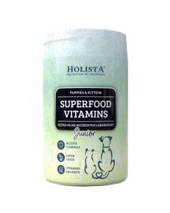 Suplement dla szczeniąt i kociąt Holista Superfood Vitamins Junior 200 g