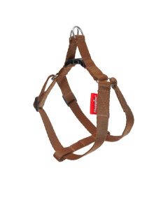 Szelki dla psa spacerowe Champion taśmowe typu step-in - roz. 30 - Brązowe