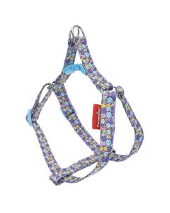 Szelki dla psa spacerowe Champion taśmowe typu step-in nadruk - roz. 80 / 2 cm - Smiley