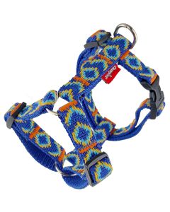 Szelki dla psa spacerowe Champion typu guard wzór - roz. 90 / 2,5 cm - Niebieskie