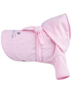 Szlafrok kąpielowa dla psa Amipley Spa - roz. 45 cm - Różowy