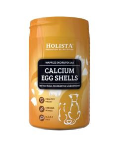 Wapń ze skorupek jaj proszek dla psów i kotów Holista Calcium Egg Shells 300 g