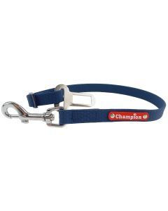 Zaczep smycz dla psa do pasów samochodowych gumowa - 1,6 cm - Granatowy
