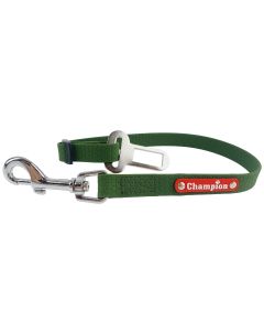 Zaczep smycz dla psa do pasów samochodowych gumowa - 1,6 cm - Oliwkowy