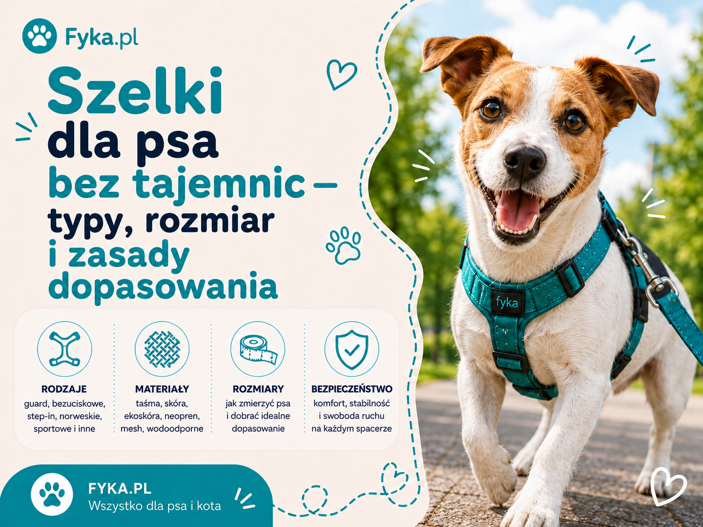 Szelki dla psa bez tajemnic — typy, rozmiar i zasady dopasowania